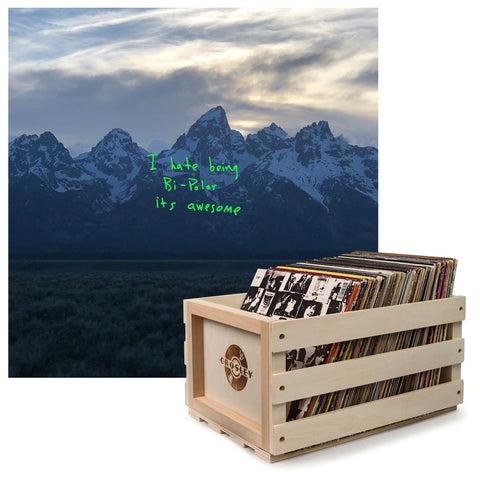Darrahopens Audio & Video > Musical Instrument & Accessories > CDs & Vinyl Crosley Record Storage Crate & Kanye West - Ye - Vinyl Album Bundle