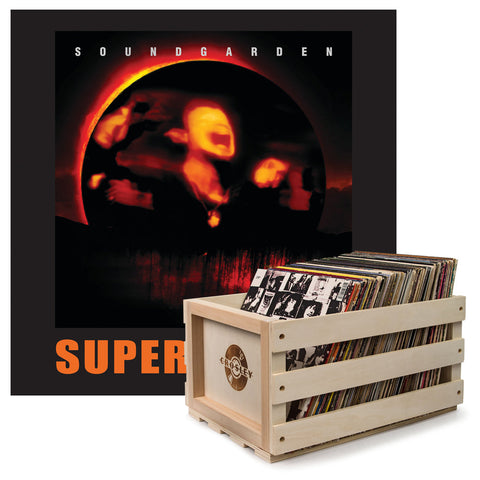 Darrahopens Audio & Video > Musical Instrument & Accessories > CDs & Vinyl Crosley Record Storage Crate & Soundgarden Superunknown - Double Vinyl Album Bundle