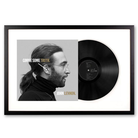 Darrahopens Audio & Video > Musical Instrument & Accessories > CDs & Vinyl Framed John Lennon Gimmie Some Truth - Double Vinyl Album Art