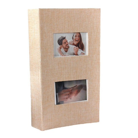 Darrahopens Audio & Video > Musical Instrument & Accessories > CDs & Vinyl Photo album with luxurious cover Assorted colours Large 300 PCs 6 Inch - Beige