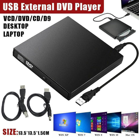 Darrahopens Audio & Video > Musical Instrument & Accessories > CDs & Vinyl Usb External Cd Rw Dvd Rom Writer Burner Player Drive Pc Laptop For Mac Windows