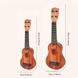 Darrahopens Audio & Video > Musical Instrument & Accessories > Guitars Acacia wood 17-inch Playable Ukulele Mini Guitar, lightweight and portable. Features comfortable nylon strings, includes a pick, and has open-style tuning pegs for precise tuning. Suitable for beginners and music enthusiasts, a popular gift choice for hol