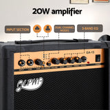 Darrahopens Audio & Video > Musical Instrument & Accessories > Guitars Alpha 20W Guitar Amplifier Portable Practice Amp Overdrive 3-Band EQ Black