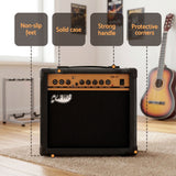 Darrahopens Audio & Video > Musical Instrument & Accessories > Guitars Alpha 20W Guitar Amplifier Portable Practice Amp Overdrive 3-Band EQ Black