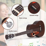Darrahopens Audio & Video > Musical Instrument & Accessories > Guitars Alpha Ukulele 30 Inch with EQ 18 Frets