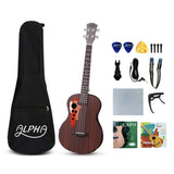 Darrahopens Audio & Video > Musical Instrument & Accessories > Guitars Alpha Ukulele 30 Inch with EQ 18 Frets