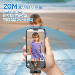 Darrahopens Audio & Video > Musical Instrument & Accessories Hridz K9 Wireless Rechargeable 1 in 1 Microphone For Lightning Port Devices Recording Interview