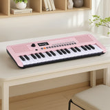 Darrahopens Audio & Video > Musical Instrument & Accessories > Musical Keyboards Alpha 37-Key Digital Piano Keyboard for Kids Beginners Electronic Keyboard Piano Gift Pink
