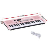 Darrahopens Audio & Video > Musical Instrument & Accessories > Musical Keyboards Alpha 37-Key Digital Piano Keyboard for Kids Beginners Electronic Keyboard Piano Gift Pink