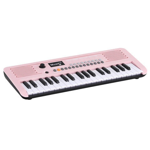 Darrahopens Audio & Video > Musical Instrument & Accessories > Musical Keyboards Alpha 37-Key Digital Piano Keyboard for Kids Beginners Electronic Keyboard Piano Gift Pink