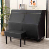 Leather Upright Piano Cover, Piano Full Cover Dustproof Waterproof, Universal Upright Piano Leather Protective Cover, Block Sunlight, Moisture, Dust - White - Size Only pian cover In Australia - Darrahopens