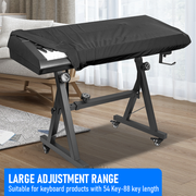 Darrahopens Audio & Video > Musical Instrument & Accessories > Musical Keyboards Portable Piano Keyboard Z Stand Heavy-Duty with Wheels Foldable Up to 93CM Heigh