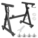 Darrahopens Audio & Video > Musical Instrument & Accessories > Musical Keyboards Portable Piano Keyboard Z Stand Heavy-Duty with Wheels Foldable Up to 93CM Heigh