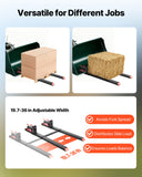 Darrahopens Audio & Video > Musical Instrument & Accessories > Musical Keyboards VEVOR Pallet Forks, 1814 kg Clamp on Pallet Forks, 149 cm Total Length Heavy-Duty Tractor Fork with Adjustable Stabilizer Bar for Tractor Attachments, Loader Bucket, and Skid Steer, Black