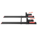 Darrahopens Audio & Video > Musical Instrument & Accessories > Musical Keyboards VEVOR Pallet Forks, 1814 kg Clamp on Pallet Forks, 149 cm Total Length Heavy-Duty Tractor Fork with Adjustable Stabilizer Bar for Tractor Attachments, Loader Bucket, and Skid Steer, Black