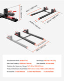 Darrahopens Audio & Video > Musical Instrument & Accessories > Musical Keyboards VEVOR Pallet Forks, 1814 kg Clamp on Pallet Forks, 149 cm Total Length Heavy-Duty Tractor Fork with Adjustable Stabilizer Bar for Tractor Attachments, Loader Bucket, and Skid Steer, Black
