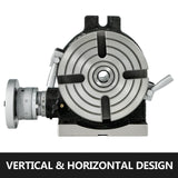 Darrahopens Audio & Video > Musical Instrument & Accessories > Musical Keyboards VEVOR Rotary Table 6inch(150mm) Horizontal Vertical Milling Table 2/5inch(10mm) 4-Slot Milling Rotary Table MT-2 Rotary Table for Milling with Indexing Plate Set for Precision Milling Drilling