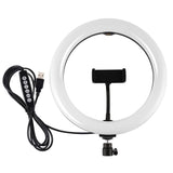 Darrahopens Audio & Video > Photography > Camera Accessories 10.2 Usb Led Ring Light With 10 Modes Cold Shoe Tripod & Phone Clamp