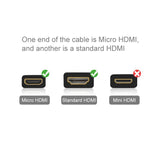 Darrahopens Audio & Video > Photography > Camera Accessories 19-Pin Hdmi To Micro Hdmi Cable For Gopro Hero11 - Perfect For Video