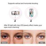 Darrahopens Audio & Video > Photography > Camera Accessories 26Cm Dimmable Led Ring Light With Tripod And Phone Clamp