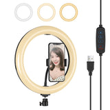 Darrahopens Audio & Video > Photography > Camera Accessories 26Cm Dimmable Led Ring Light With Tripod And Phone Clamp