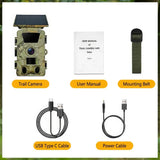 Darrahopens Audio & Video > Photography > Camera Accessories 4K 60MP Black Solar Trail Camera with Night Vision and Wi-Fi Connectivity In Australia - Darrahopens