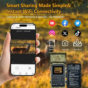 Darrahopens Audio & Video > Photography > Camera Accessories 4K 60MP Black Solar Trail Camera with Night Vision and Wi-Fi Connectivity In Australia - Darrahopens