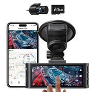 Darrahopens Audio & Video > Photography > Camera Accessories 4K Dash Camera with Touch Screen, Black, Front and Rear, 64GB Card Included In Australia - Darrahopens