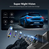 Darrahopens Audio & Video > Photography > Camera Accessories 4K Dash Camera with Touch Screen, Black, Front and Rear, 64GB Card Included In Australia - Darrahopens