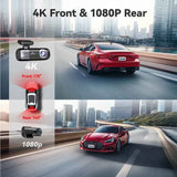 Darrahopens Audio & Video > Photography > Camera Accessories 4K Front and Rear Dash Camera with WiFi GPS and Free 64GB SD Card In Australia - Darrahopens