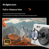 Darrahopens Audio & Video > Photography > Camera Accessories 50MP HD Digital Camera with 8X Zoom & Dual Lens System(white)