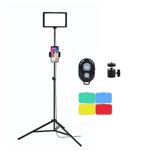 Darrahopens Audio & Video > Photography > Camera Accessories 6 Three-Colour Photography Flat-Panel Fill Light With Bluetooth Remote And 0.5M Bracket