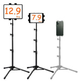 Darrahopens Audio & Video > Photography > Camera Accessories Adjustable 4.7-12.9" Stable Tripod Floor Stand Lazy Tablet Mount Holder for iPad
