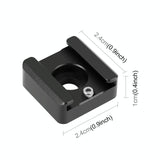 Darrahopens Audio & Video > Photography > Camera Accessories Aluminum Cold Shoe Mount For Microphone Or Flash Light - Black