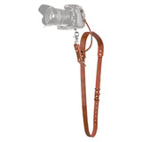 Darrahopens Audio & Video > Photography > Camera Accessories Brown Adjustable Genuine Leather Camera Strap - Crossbody Shoulder Sling for DSLR/SLR(The camera is a prop and is not included)