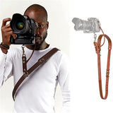Darrahopens Audio & Video > Photography > Camera Accessories Coffee Adjustable Genuine Leather Camera Strap - Crossbody Shoulder Sling for DSLR/SLR(The camera is a prop and is not included)