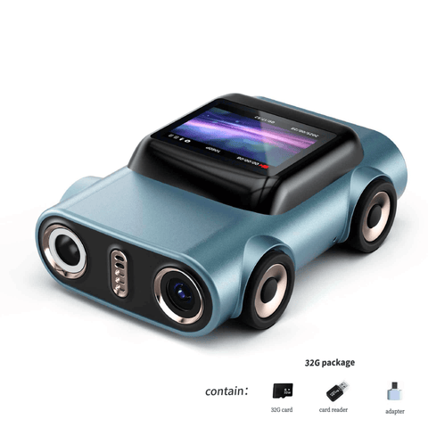 Darrahopens Audio & Video > Photography > Camera Accessories Creative Car-Shaped 2K HD Thumb Camera: Mini & Portable, Auto Focus, Clear in Low Light, Captures Every Wonderful Moment of Childhood and Life(G5 blue 32G memory card）