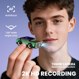 Darrahopens Audio & Video > Photography > Camera Accessories Creative Car-Shaped 2K HD Thumb Camera: Mini & Portable, Auto Focus, Clear in Low Light, Captures Every Wonderful Moment of Childhood and Life(G5 blue 32G memory card）