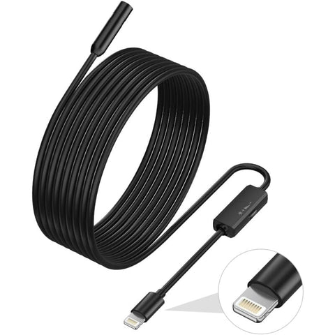 Darrahopens Audio & Video > Photography > Camera Accessories Endoscope For Iphone, Inspection Camera With 7.9Mm Lens For Iphone&Ipad, 5M Semi-Rigid Cable Borescope Ip68 Waterproof,