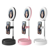 Darrahopens Audio & Video > Photography > Camera Accessories Foldable Desktop Makeup Mirror Holder With Storage