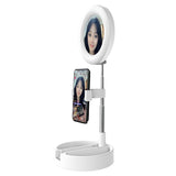 Darrahopens Audio & Video > Photography > Camera Accessories Foldable Desktop Makeup Mirror Holder With Storage