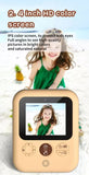 Darrahopens Audio & Video > Photography > Camera Accessories Kids Instant Print Camera with 16GB SD Card & 3 Paper Rolls - Retro Thermal Digital Camera & Video Recorder - 1080P Dual Lens Selfie Toy Gift - Brown