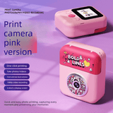 Darrahopens Audio & Video > Photography > Camera Accessories Kids Instant Print Camera with 3 Paper Rolls - Zero Ink Thermal Digital Camera & Video Recorder - 1080P Dual Lens Selfie Toy for Boys & Girls - Pink