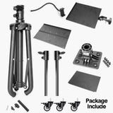 Darrahopens Audio & Video > Photography > Camera Accessories Mobile Laptop Tripod Stand 11-16 Inch on Wheels 82-170cm Height Adjustable Projector Stand Portable Stand with Gooseneck Phone Holder for Home Office