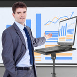 Darrahopens Audio & Video > Photography > Camera Accessories Mobile Laptop Tripod Stand 11-16 Inch on Wheels 82-170cm Height Adjustable Projector Stand Portable Stand with Gooseneck Phone Holder for Home Office