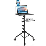 Darrahopens Audio & Video > Photography > Camera Accessories Mobile Laptop Tripod Stand 11-16 Inch on Wheels 82-170cm Height Adjustable Projector Stand Portable Stand with Gooseneck Phone Holder for Home Office