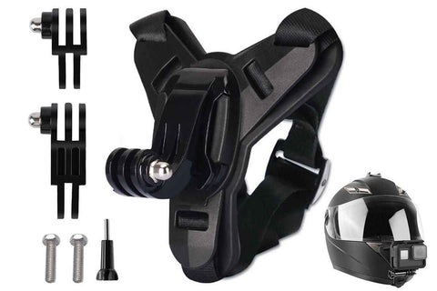 Darrahopens Audio & Video > Photography > Camera Accessories Motorcycle Helmet Chin Mount for Action Camera Quick Release Shockproof - Black