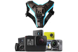 Darrahopens Audio & Video > Photography > Camera Accessories Motorcycle Helmet Chin Mount for Action Camera Quick Release Shockproof - Blue
