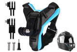 Darrahopens Audio & Video > Photography > Camera Accessories Motorcycle Helmet Chin Mount for Action Camera Quick Release Shockproof - Blue