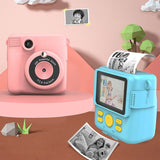 Darrahopens Audio & Video > Photography > Camera Accessories Pink ABS-681 Portable Kids Mini Digital Polaroid with 32GB Card,  3 Rolls Printing Paper & 6 Color Pens - Instant Print Thermal Photo Printer for DIY Fun